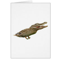 The Crocoduck Greeting Card
