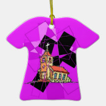 The Cross and The Chapel Christmas Tree Ornament