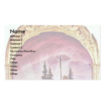 The Cross In The Mountains Business Card Template