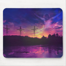 The Crucifixion of Jesus Christ on the Cross Mouse Mats