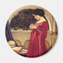 "The Crystal Ball" by John William Waterhouse Magnets
