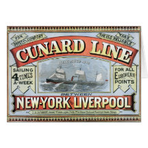 The Cunard Line Greeting Card
