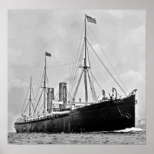 The Cunarder Servia Print