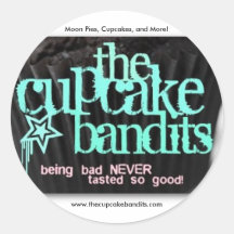 The Cupcake Bandits Round Sticker