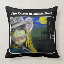 'The Curse of Black Rock' (Throw) American MoJo Pi Throw Pillows