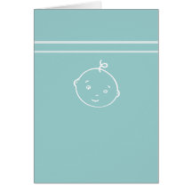 the cutest little baby face greeting cards