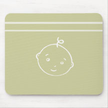 the cutest little baby face mousepad