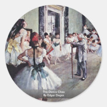The Dance Class By Edgar Degas Sticker