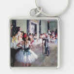 The Dance Class by Edgar Degas, Vintage Ballet Key Chain