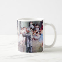 The Dance Class by Edgar Degas, Vintage Ballet Mugs