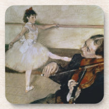 The Dance Lesson, c.1879 (pastel) Beverage Coasters