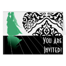 The Dance Wedding Card in Green