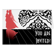 The Dance Wedding Card in Mauve