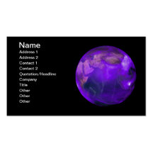 The dark side of carbon on earth business card templates