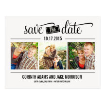 "THE" Date - Save The Date Card Postcard