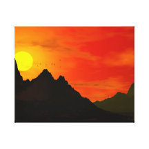 The Dawn Wrapped Canvas Canvas Print
