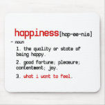 the definition of happiness mousepad