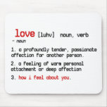 the definition of love mousepad