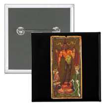 The Devil Tarot Card Button