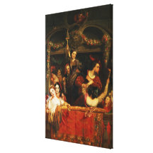 The Diversion of the Moccoletti - The Last Gay Mad Canvas Print