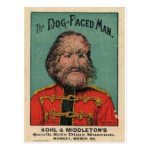 The Dog Faced Man Post Card