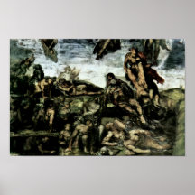 The Doomsday Fresco On The Altar Wall Of The Sisti Print