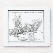 The Dormouse Falls Asleep Mousepad