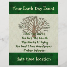 The Earth Is Dying Flyers