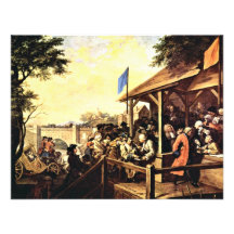 The Election, English," "Humours Of An Election" Invitations