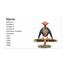 The End Business Card Templates