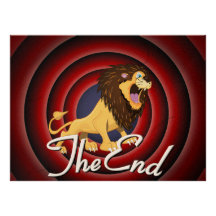 'The End' Classic movie credit Invite