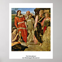 The Entombment By Michelangelo Buonarroti Print