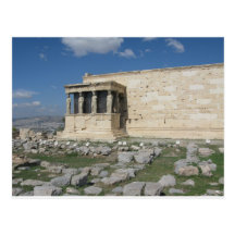 The Erecthion is part of ancient Greek Acropolis Postcard