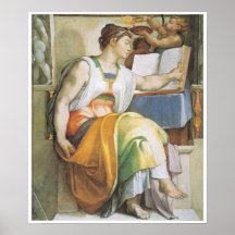 The Erythraean Sibyl, Michelangelo Posters
