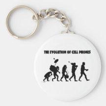 The Evolution Of Cell Phones Keychain