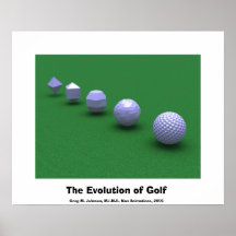 The Evolution of Golf Print
