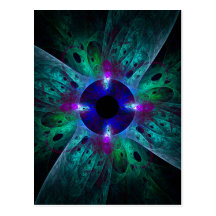 The Eye Abstract Art Postcard