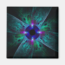 The Eye Abstract Art Square Magnet