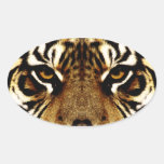 The Eyes of a Tiger Oval Sticker