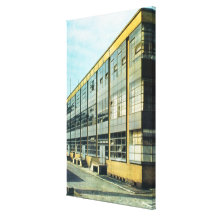 The Fagus Shoe Factory, designed by Walter Gropius Stretched Canvas Print