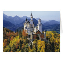 The fanciful Neuschwanstein is one of three Greeting Cards