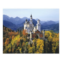 The fanciful Neuschwanstein is one of three Photo Print