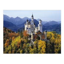 The fanciful Neuschwanstein is one of three Postcard