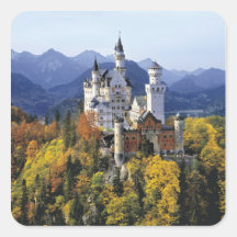 The fanciful Neuschwanstein is one of three Square Stickers