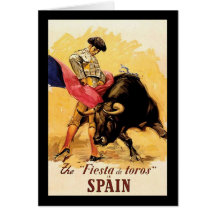 The Fiesta De Toros In Spain Greeting Card
