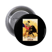 The Fiesta De Toros In Spain Pinback Button