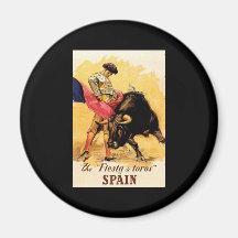 The Fiesta De Toros In Spain Refrigerator Magnets