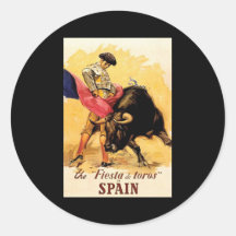 The Fiesta De Toros In Spain Stickers