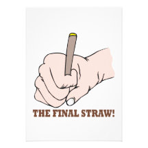 The Final Straw Personalised Invitations