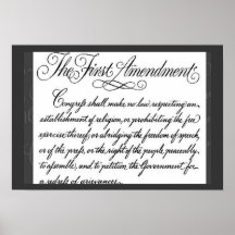 The First Amendment Poster